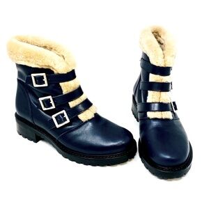 Barney’s New York Shearling Leather Boots
